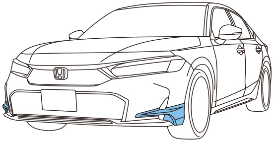 フロントバンパーガーニッシュ