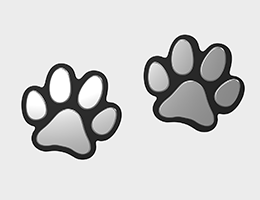 ペットエンブレム（肉球デザイン）