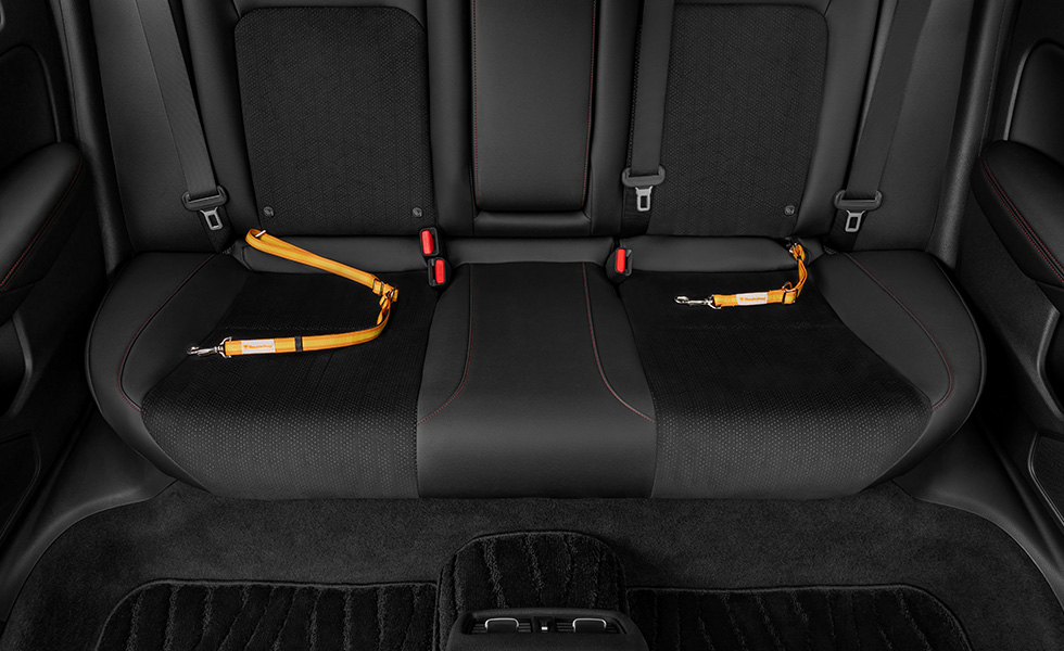 Mサイズ（左）、Sサイズ（右）を装着したときのイメージ。