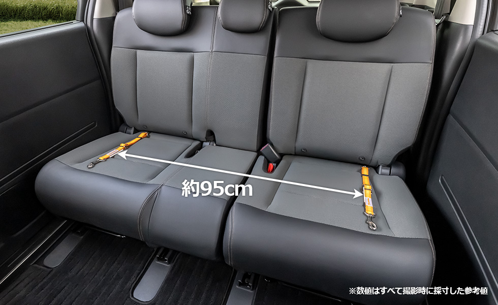 2本装着したときのリード間のスペース（一番離れているとき ）。