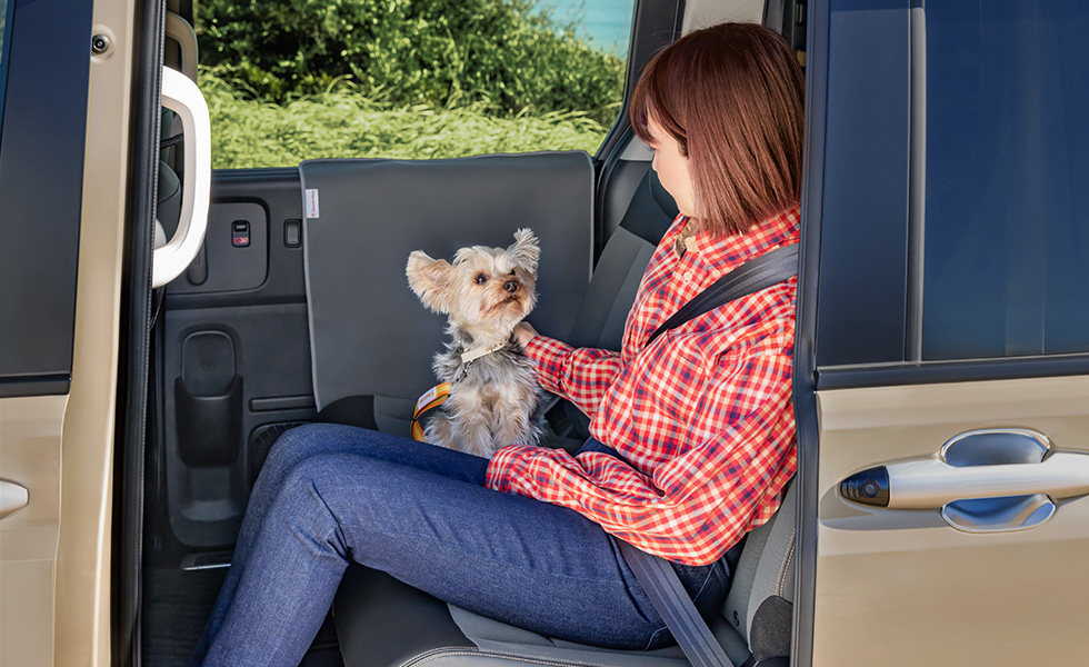 リアドアに装着したときのイメージ。