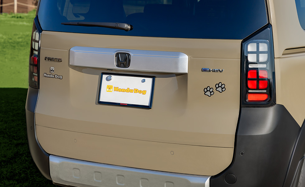 Honda Dogデザインと組み合わせて装着したときのイメージ。