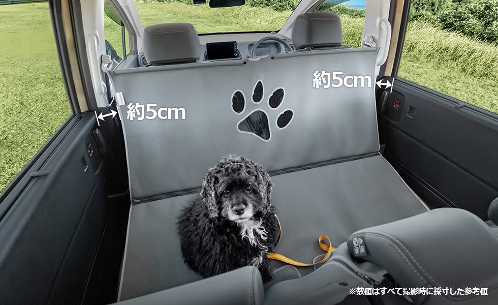 装着したときの左右のスペース。