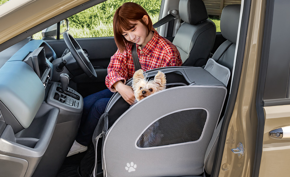 助手席に装着したときのイメージ。