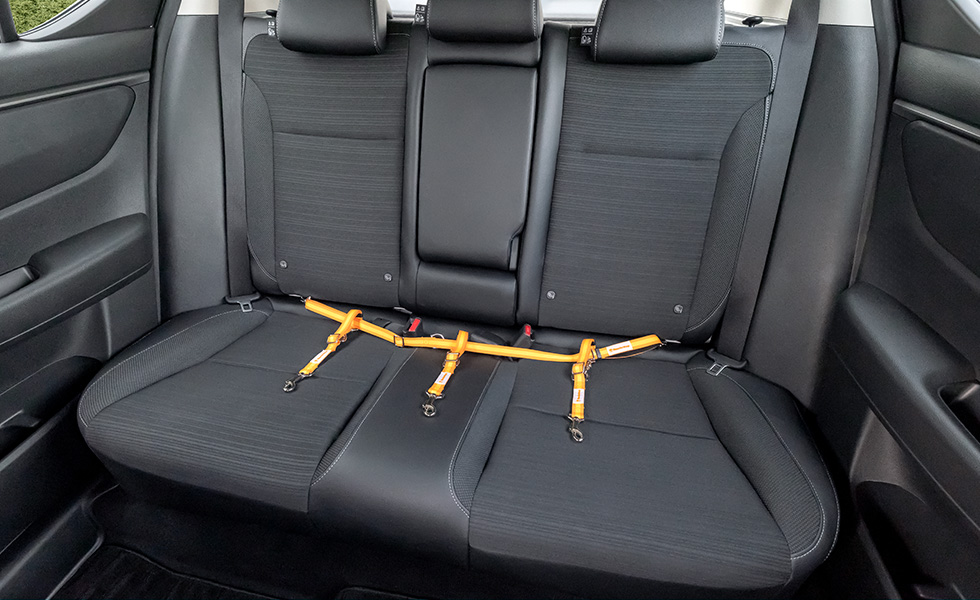 SサイズとMサイズを組み合わせて装着したときのイメージ。