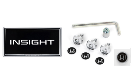 ライセンスフレーム＋ナンバープレートロックボルトのセット