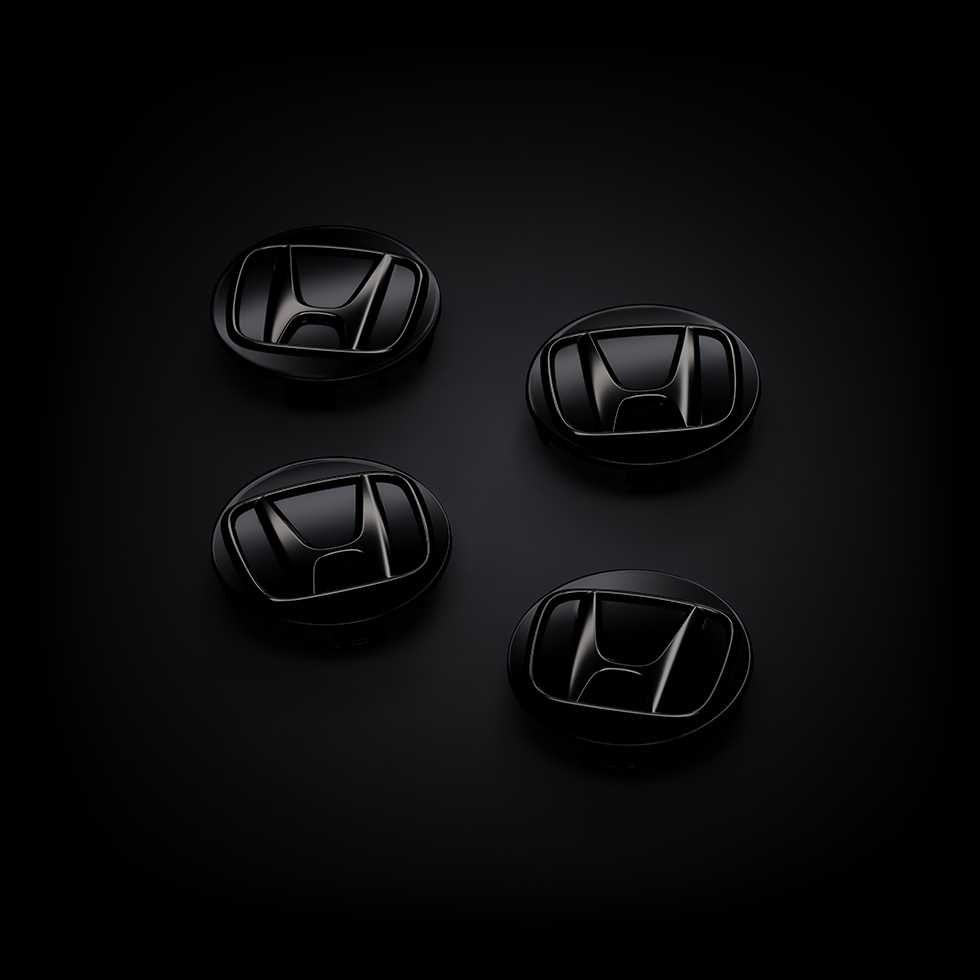 アルミホイールセンターキャップ（ブラックHマーク）