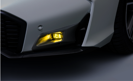 フォグライトの色が切り替わります。