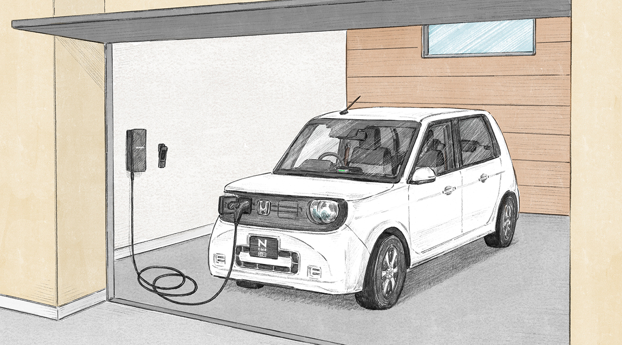 EVチャージャーイメージイラスト