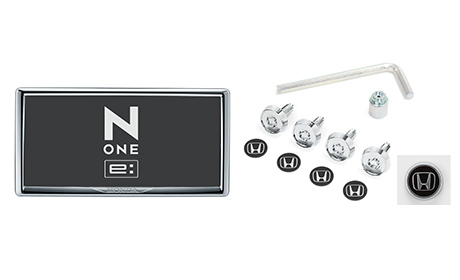 ライセンスフレーム＋ナンバープレートロックボルトのセット