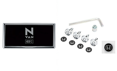 ライセンスフレーム＋ナンバープレートロックボルトのセット