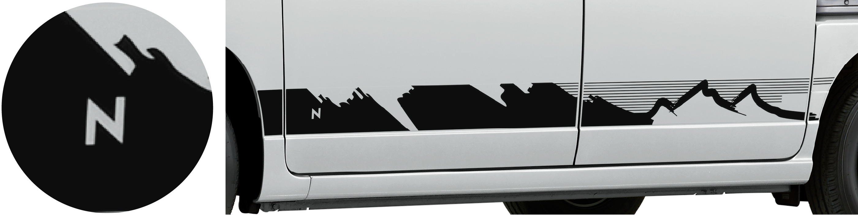 デカール ブラック