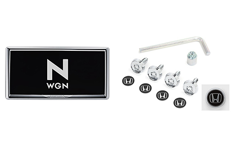 ライセンスフレーム＋ナンバープレートロックボルトのセット