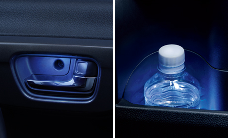 インナードアハンドル＆ドアポケットイルミネーション