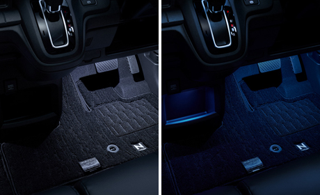 フットライト＆センターコンソールイルミネーション