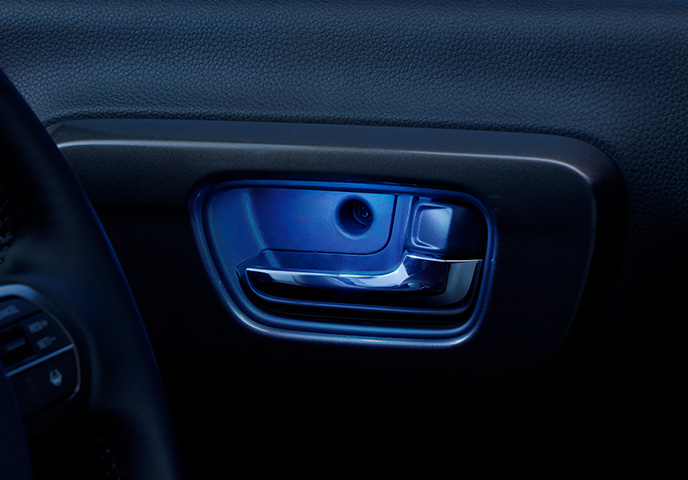 インナードアハンドル＆ドアポケットイルミネーション