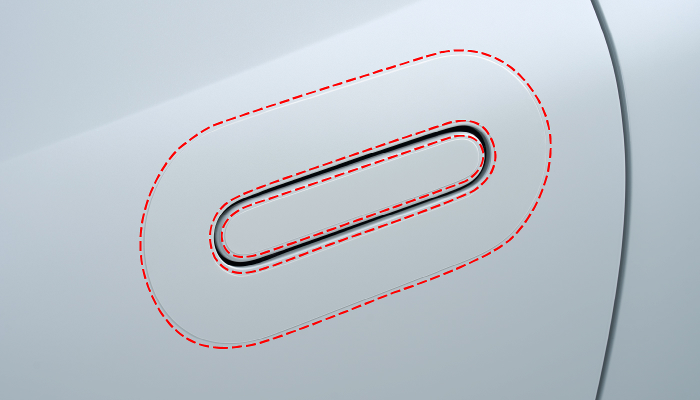 ドアハンドルプロテクションフィルム