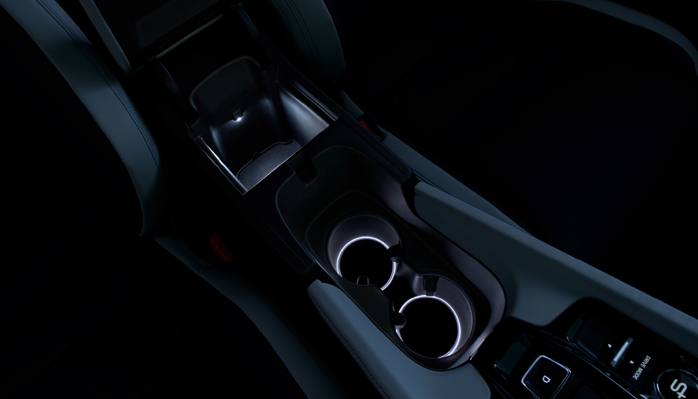 センターコンソールボックス＆ドリンクホルダーイルミネーション