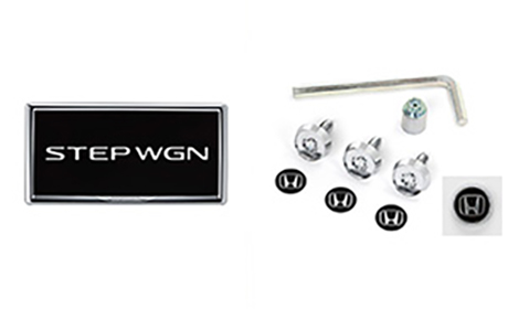 ライセンスフレーム＋ナンバープレートロックボルトのセット