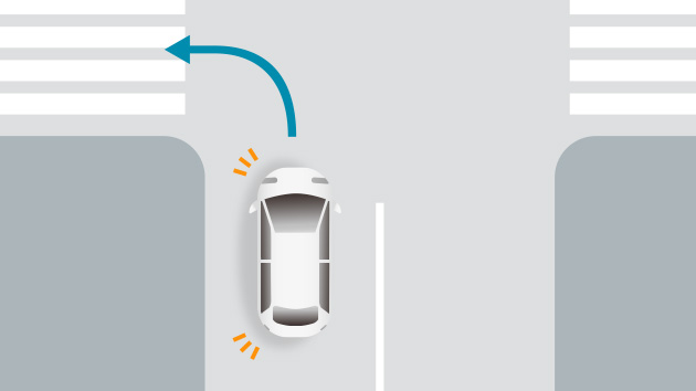 右左折時や車線変更時