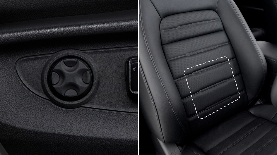 運転席4ウェイ電動ランバーサポート