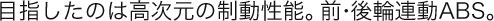 �ڎw�����͍̂������̐������\�B�O�E��֘A��ABS�B