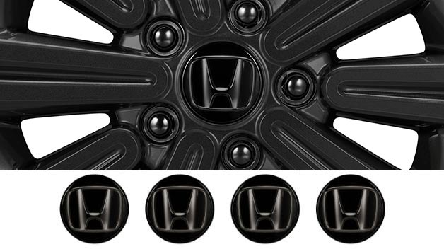 アルミホイールセンターキャップ（ブラックHマーク）／アルミホイール用ホイールナット（ブラック）