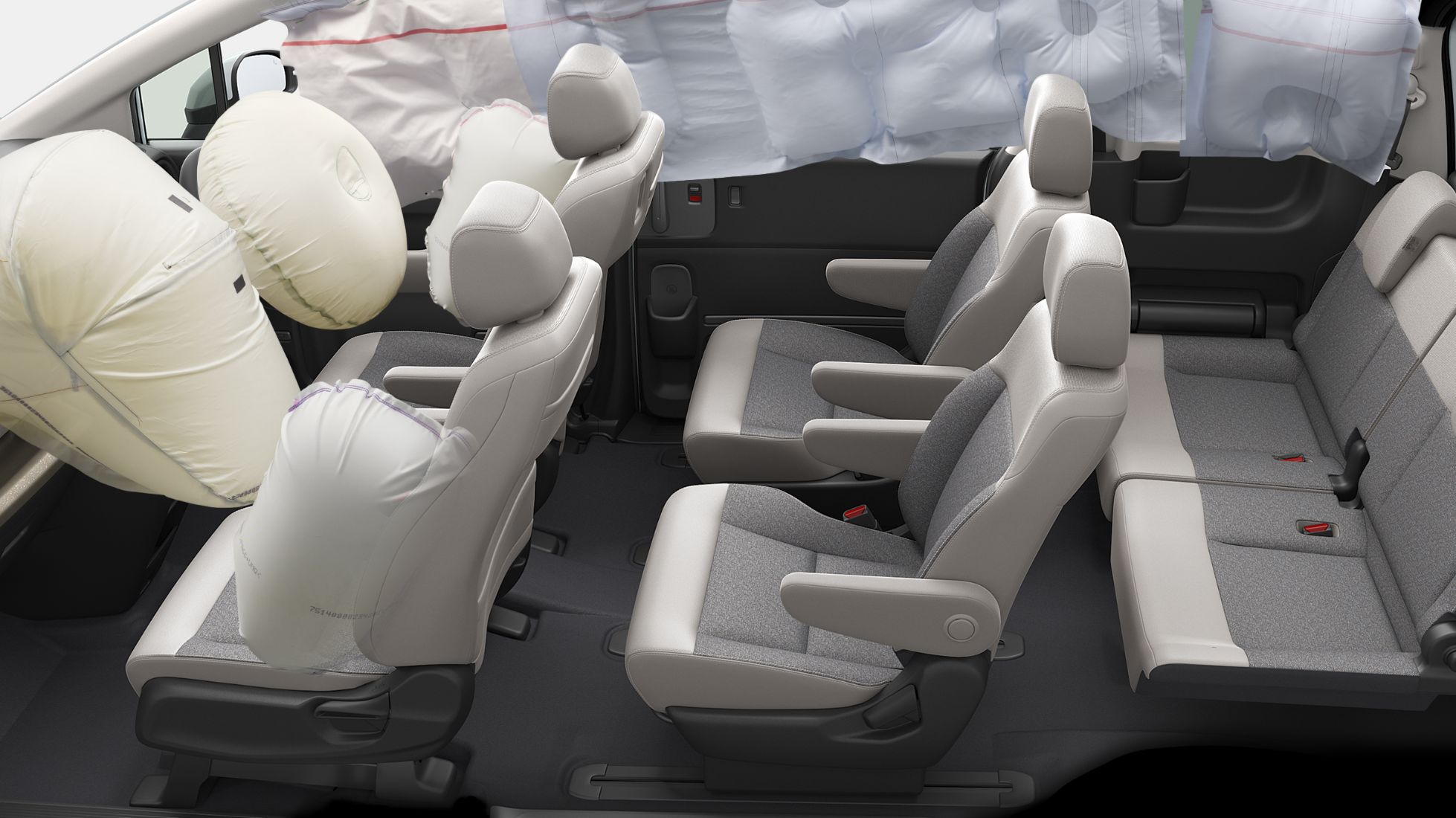 運転席用＆助手席用i-SRSエアバッグシステム 1列目シート用i-サイドエアバッグシステム＋サイドカーテンエアバッグシステム