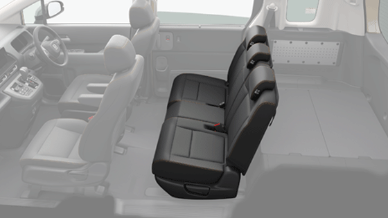 2列目ベンチシート（6：4分割ダブルフォールダウン機構付）