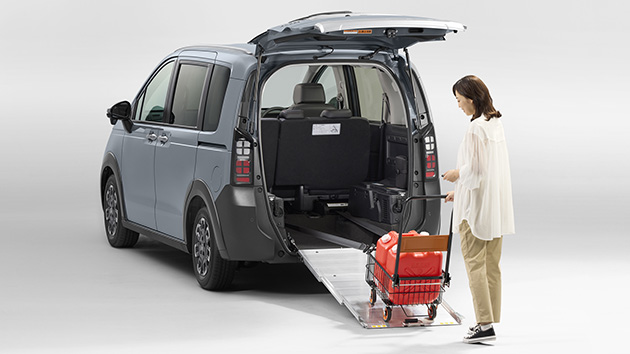 重い荷物も簡単に持ち帰ることができます。