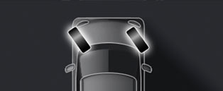 タイヤ角度モニター表示