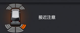 パーキングセンサーシステム表示（Honda SENSING）