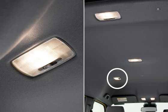 ワークランプ（助手席側開口部）