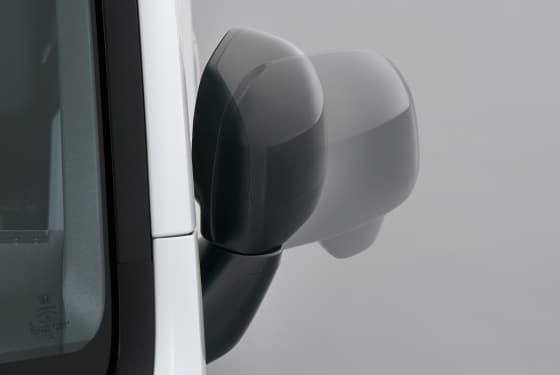 電動格納式リモコンブラックドアミラー