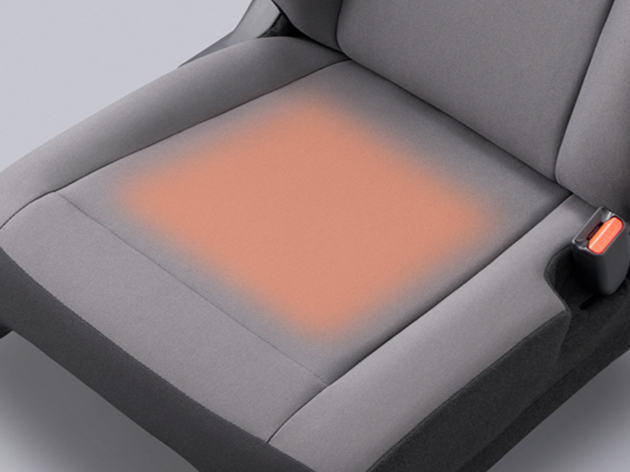 しっかり体を暖める、運転席シートヒーター。