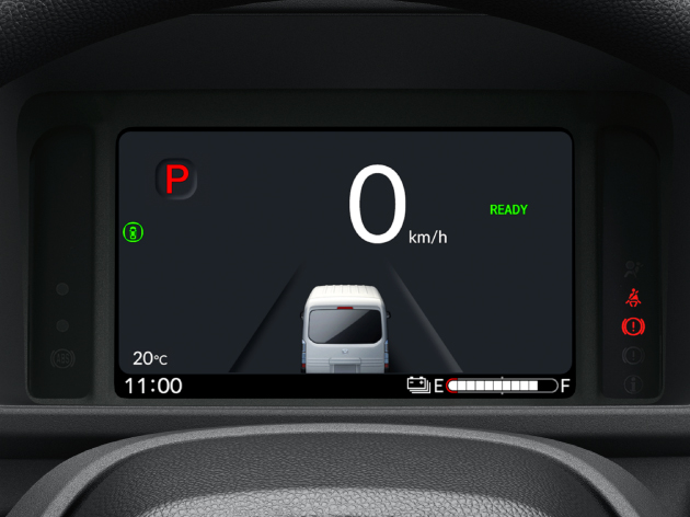 多彩な情報が見やすい、7インチTFT液晶メーター。
