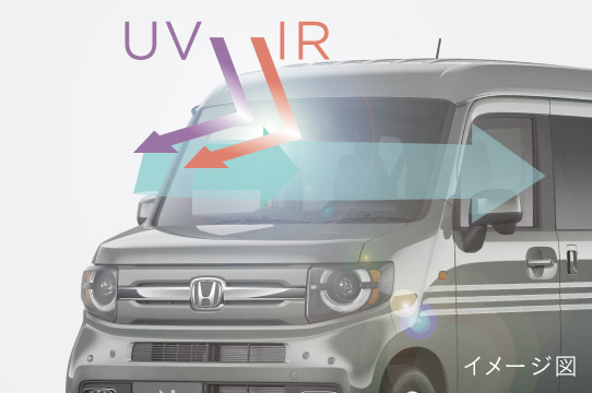 IRカット〈遮熱〉/UVカット機能付フロントウインドウガラス＋IRカット〈遮熱〉/スーパーUVカットフロントドアガラス