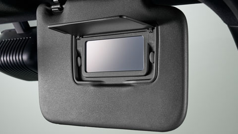 バニティーミラー付サンバイザー