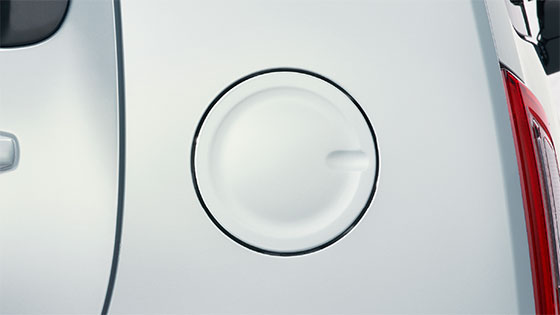 「思わず押したくなるへこみ」を設けた、機能的で遊び心を感じるフューエルリッド。