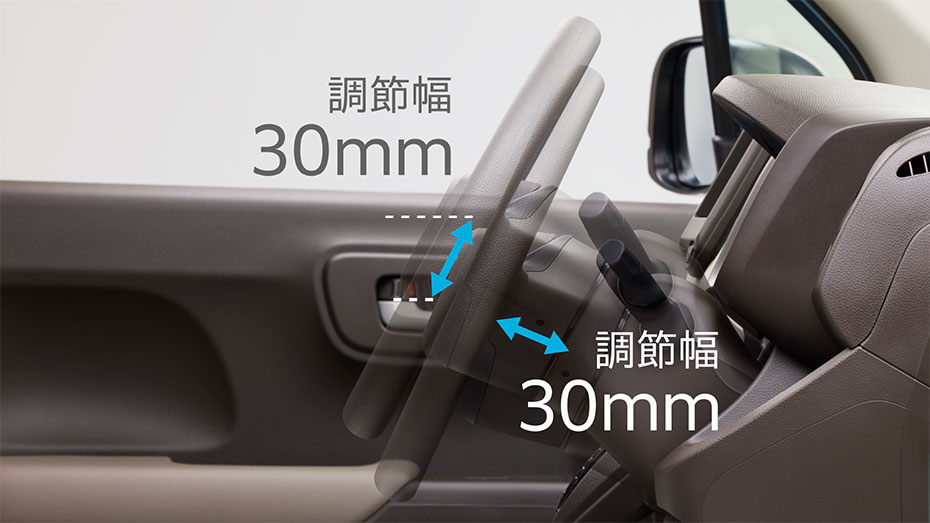 テレスコピック＆チルトステアリング