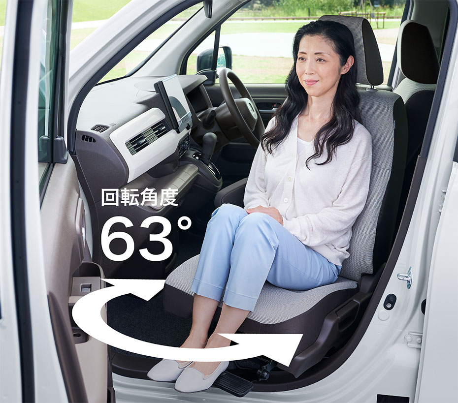 助手席回転シート車