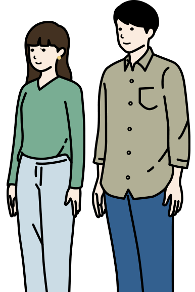 [イラスト]1人、または人でのお出かけ