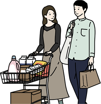 [イラスト]通勤や送迎、買い物などに使いたい