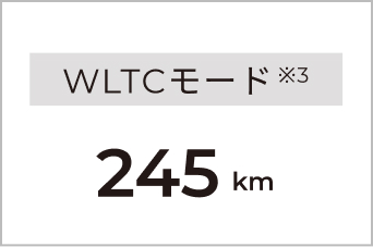 WLTCモード※3 245km