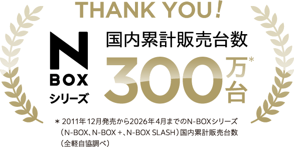THANK YOU! NBOXシリーズ国内累計販売台数300万台