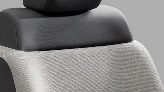 【シートカラー】グレー×グレージュ（素材：トリコット）