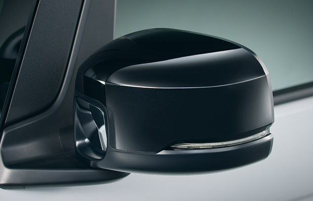 クリスタルブラック・パール塗装電動格納式リモコンドアミラー