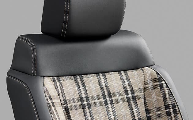 プライムスムース×撥水ファブリック（チェック柄）コンビシート