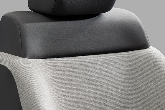 トリコットシート（グレー×グレージュ）