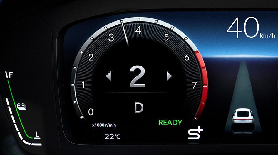 エンジンの鼓動が見えるメーター